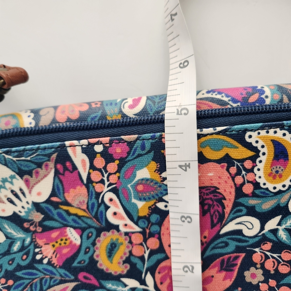Sakroots Teal Enchanted Forest Luna Smartphone Crossbody Bag Wristlet Excellent - Picture 6 of 10